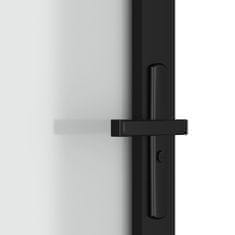 Greatstore fekete matt üveg és alumínium beltéri ajtó 83 x 201,5 cm