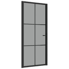 shumee fekete ESG üveg és alumínium beltéri ajtó 93 x 201,5 cm