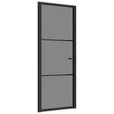 shumee fekete ESG üveg és alumínium beltéri ajtó 83 x 201,5 cm