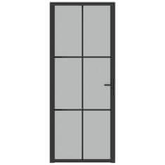 shumee fekete matt üveg és alumínium beltéri ajtó 83 x 201,5 cm