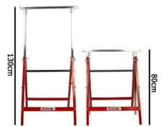 MAR-POL 2x Állítható asztalos zsámoly - építőkecske 150 kg-ig