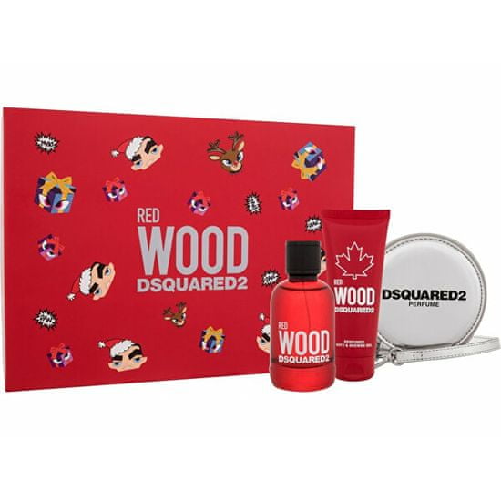 Dsquared² Red Wood - EDT 100 ml + tusfürdő 100 ml + kis pénztárca
