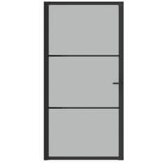 shumee fekete matt üveg és alumínium beltéri ajtó 102,5 x 201,5 cm