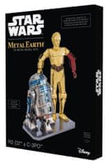 Metal Earth 3D puzzle Star Wars: R2D2 és C-3PO (deluxe szett)