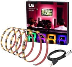 Lepro TV 5050 LED szalag RGB 2m USB IP65 - televízió világítás