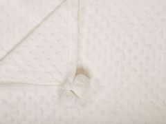 Beliani Krémfehér pamut ágytakaró 150 x 200 cm SAMUR