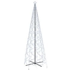 Greatstore kúp alakú karácsonyfa 1400 hideg fehér LED-del 160 x 500 cm