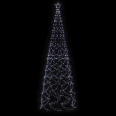 Greatstore kúp alakú karácsonyfa 1400 hideg fehér LED-del 160 x 500 cm