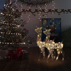 shumee 2 db színes akril karácsonyi rénszarvas dekoráció 120 cm