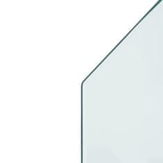 Greatstore hatszög alakú kandalló-üveglap 100 x 50 cm