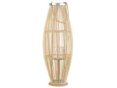 Beliani Világosbarna bambuszlámpás 84 cm TAHITI