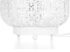 Beliani Marokkói fehér fém asztali lámpa 27 cm SOMES