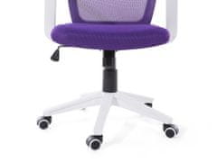 Beliani Állítható magasságú lila irodai szék RELIEF