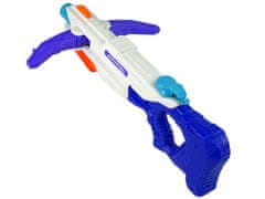 Lean-toys Vízipisztoly 1000ml fehér és kék Hosszabbítható kar 60 cm Hatótávolság 8 m