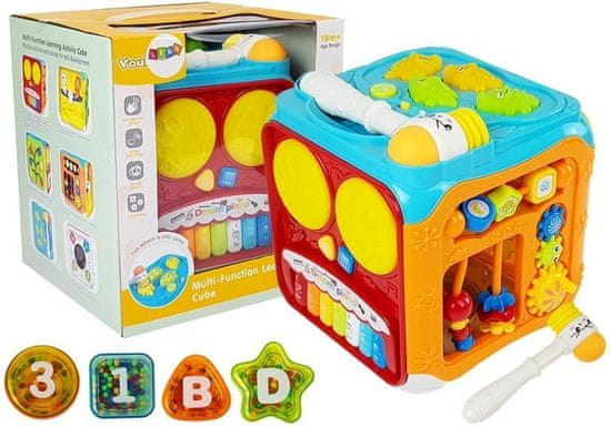 Lean-toys Learning Cube Baby Sorter hangfények