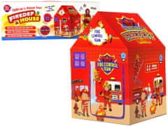 Lean-toys Tűzoltó sátor gyerekeknek Piros 12cm x 82 cm