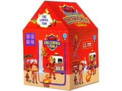 Lean-toys Tűzoltó sátor gyerekeknek Piros 12cm x 82 cm