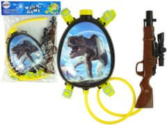 Lean-toys Vízipisztoly barna Magazin hátizsákban nadrágtartó dinoszauruszok kék