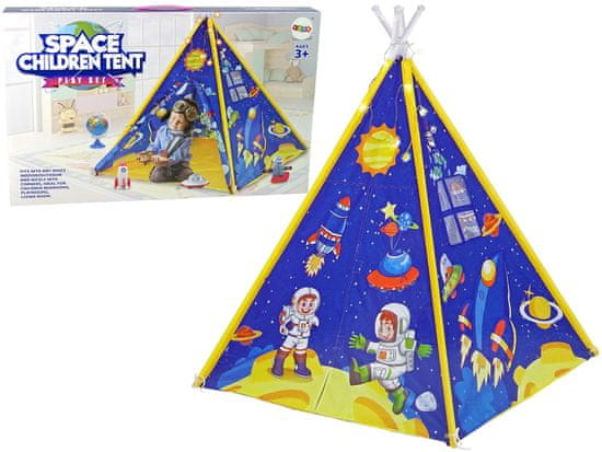 Lean-toys Gyermek fényhatású sátor Cosmos Rockets Stars Blue Gyermek fényhatású sátor Cosmos Rockets Stars Blue
