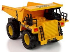 Lean-toys Dömper teherautó építés 2.4G R/C sárga 1:12 Sound