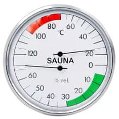 Topsauna Topsauna hőmérő higrométerrel szaunához - króm
