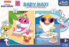 Trefl Kétoldalas puzzle Baby Shark BABY MAXI 2x10 darab Baby Shark BABY MAXI 2x10 darab