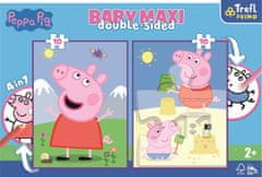 Trefl Kétoldalas puzzle Malacka Peppa Pig: Hello BABY MAXI 2x10 darab