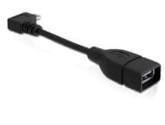 DELOCK adapter USB micro-B férfi négyszögletes > USB 2.0-A női OTG 11cm