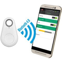 Intelligens medál - mobiltelefon figyelő és kereső, fehér színben