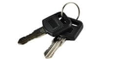 BigBuy Biztonsági záras fém postaláda 2 kulccsal - fekete, 32 x 21,7 x 8,5 cm (BB-6237)
