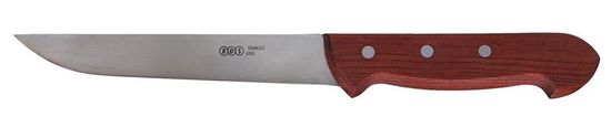 KDS Mészáros kés hentes kés hegyes fa Bubinga 17 cm