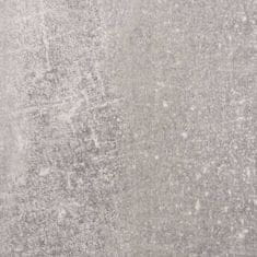 Vidaxl betonszürke 2 szintes cipőszekrény tükörrel 63 x 17 x 67 cm 342630