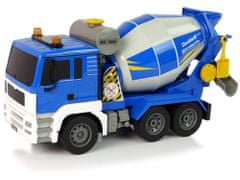 Lean-toys Beton teherautó távirányítású kék 2.4G forgó vödör