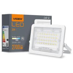 VIDEX Reflektor LED 30W 2700lm 5000K IP65 fehér LUCA