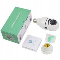 Dexxer WIFI IP vezeték nélküli 2MPX LED megfigyelő kamera forgatható E27 szál HotSpot