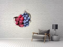 Wallmuralia.hu 3d fali matrica lyuk a falban Erdei gyümölcsök 75x75 cm