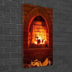 Wallmuralia.hu Akril üveg kép A tűz a kandallóban 70x100 cm