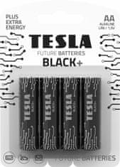 Tesla Batteries AA BLACK+ alkáli ceruzaelemek, 4 db