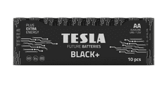 Tesla Batteries AA BLACK+ alkáli ceruzaelemek, 10 db