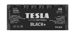 Tesla Batteries AA BLACK+ alkáli ceruzaelemek, 24 db