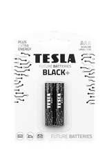Tesla Batteries AAA BLACK+ alkáli mikroceruza elem, 2 db
