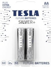 Tesla Batteries AA SILVER+ alkáli ceruzaelemek, 2 db