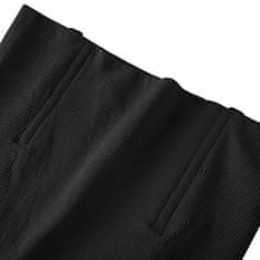 Northix Alakformáló rövidnadrág, magas derekú - fekete - XL/XXL 