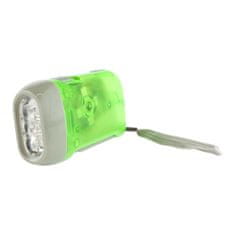 Northix Kézzel működtetett LED zseblámpa - zöld 