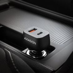 AXAGON PWC-PQ38, PD & QUICK autós töltő 38W, 2x port (USB + USB-C), PD3.0/QC3.0/AFC/FCP/Apple