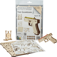 Wooden city 3D puzzle Guardian Pistol GLK-19, 30 darab