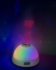 Esperanza Projektor RGB LED csillag ébresztőóra lézeres idővetítéssel