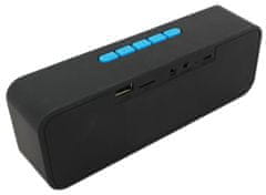 aptel Bluetooth akkumulátoros hangszóró vezeték nélküli USB FM rádió kék