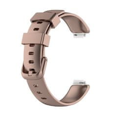 BStrap Silicone szíj Fitbit Inspire 2, rose gold