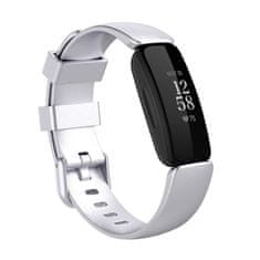 BStrap Silicone szíj Fitbit Inspire 2, silver